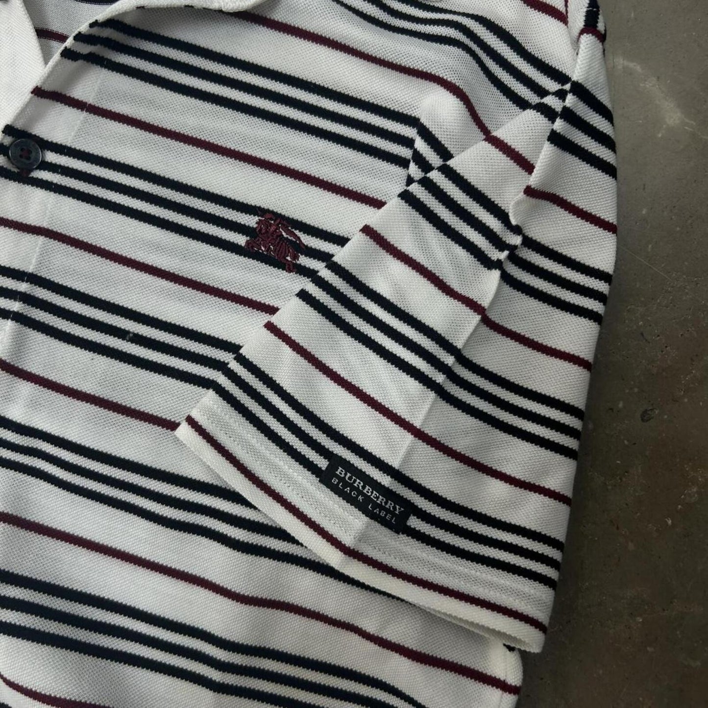 Burberry Black Label Striped Polo Shirt S