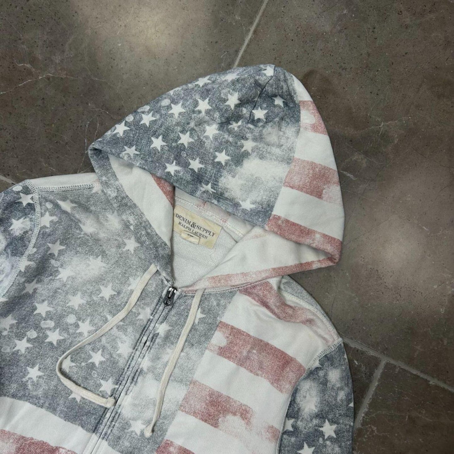 Ralph Lauren Denim and Supply USA Zip Up Hoodie S