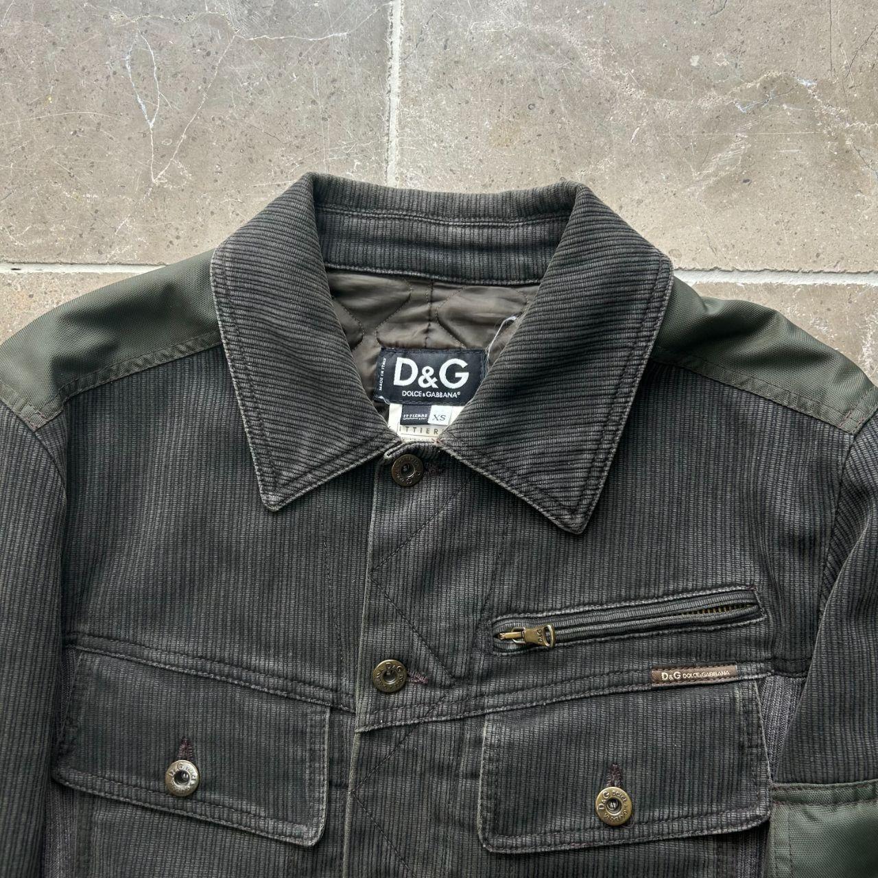AW2003 Dolce & Gabbana Military Cargo Utility Olive Bomber Jacket XS