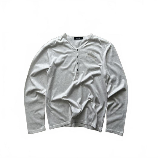 Burberry Black Label Striped Henley T Shirt S