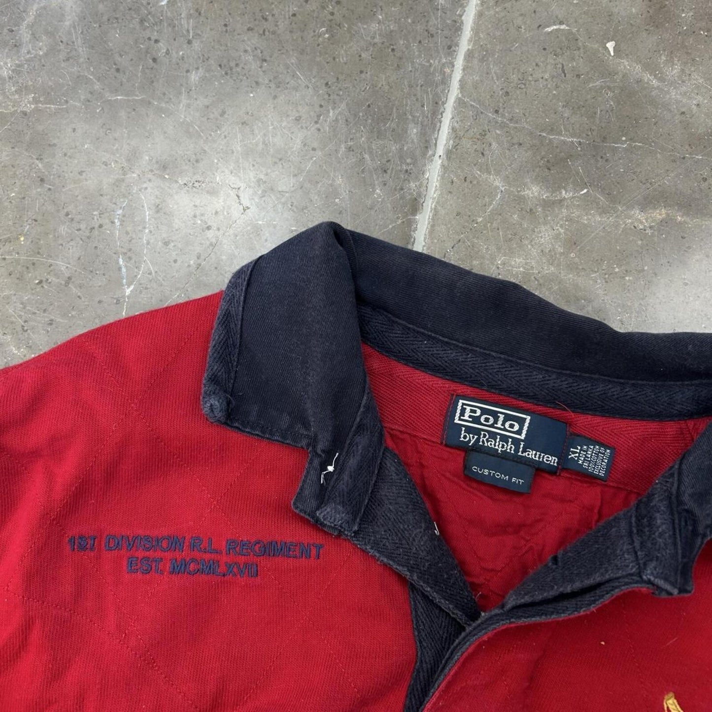 Vintage Ralph Lauren Rugby Long Sleeve Polo Shirt XL