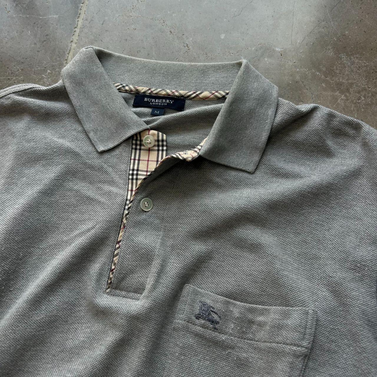 Burberry London Long Sleeve Polo Shirt M