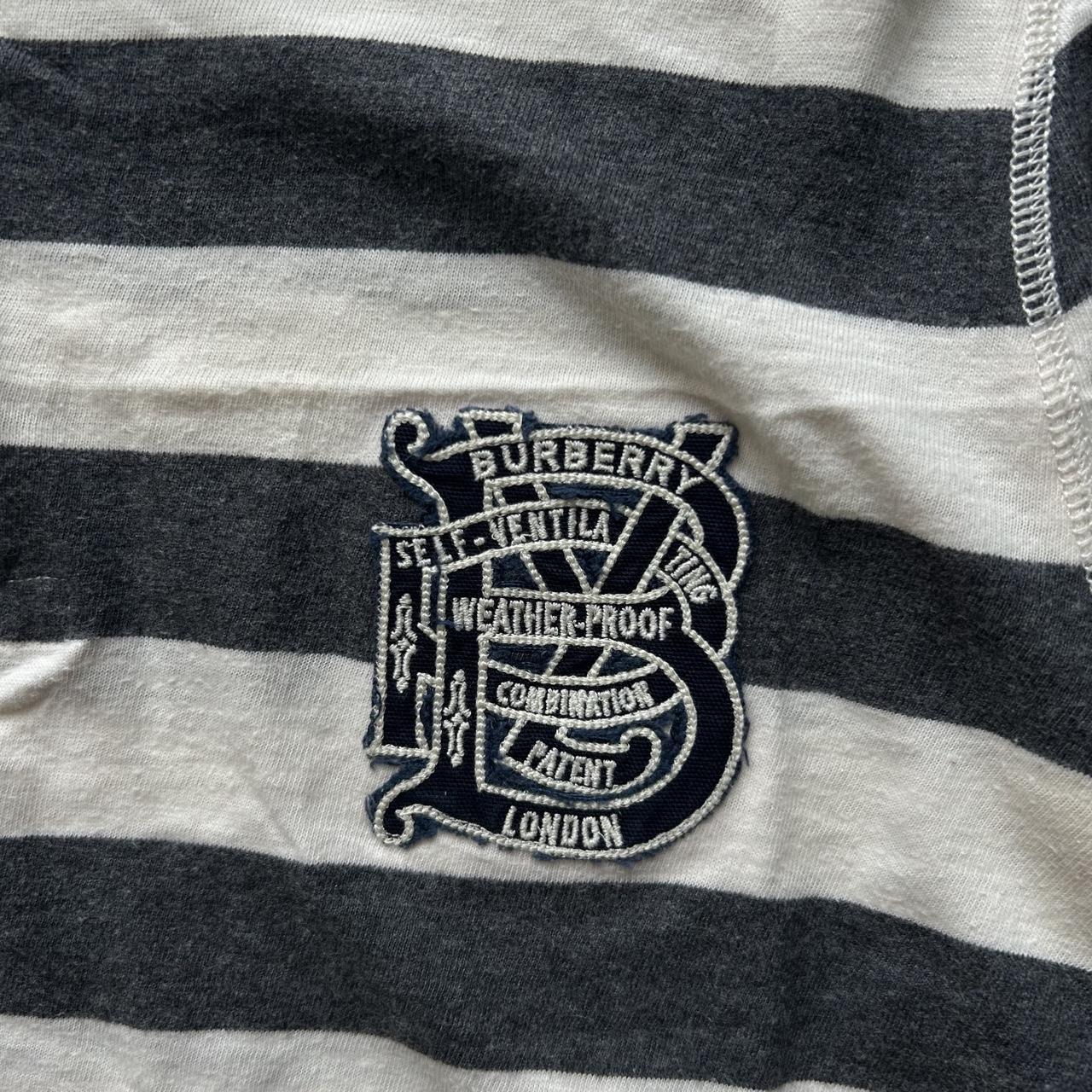 Burberry Brit Long Sleeve Striped Polo Shirt M