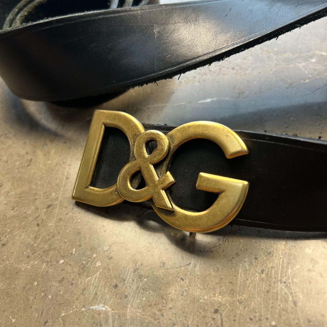Dolce & Gabbana Leather Logo Buckle Belt 120cm / 47’