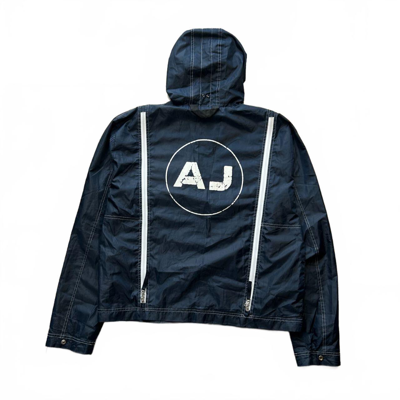 Vintage Armani Jeans Logo Lightweight Windbreaker Jacket Size L