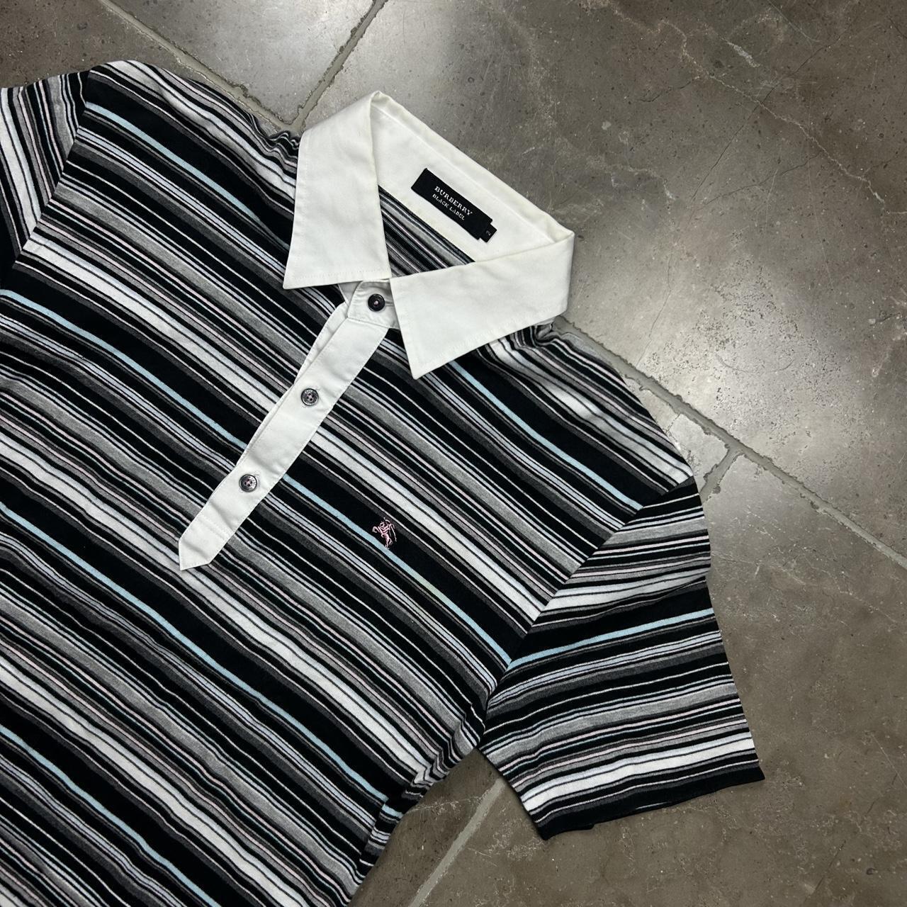 Burberry Black Label Striped Polo Shirt S