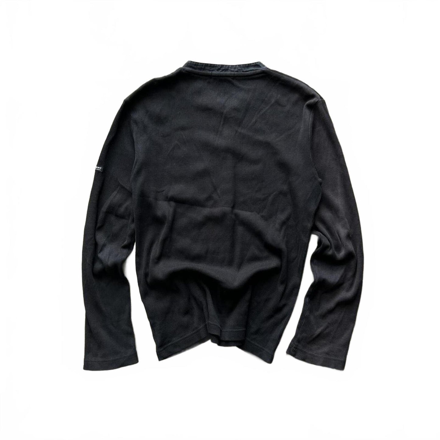 Burberry Black Label Nova Check Ribbed Henley T Shirt S