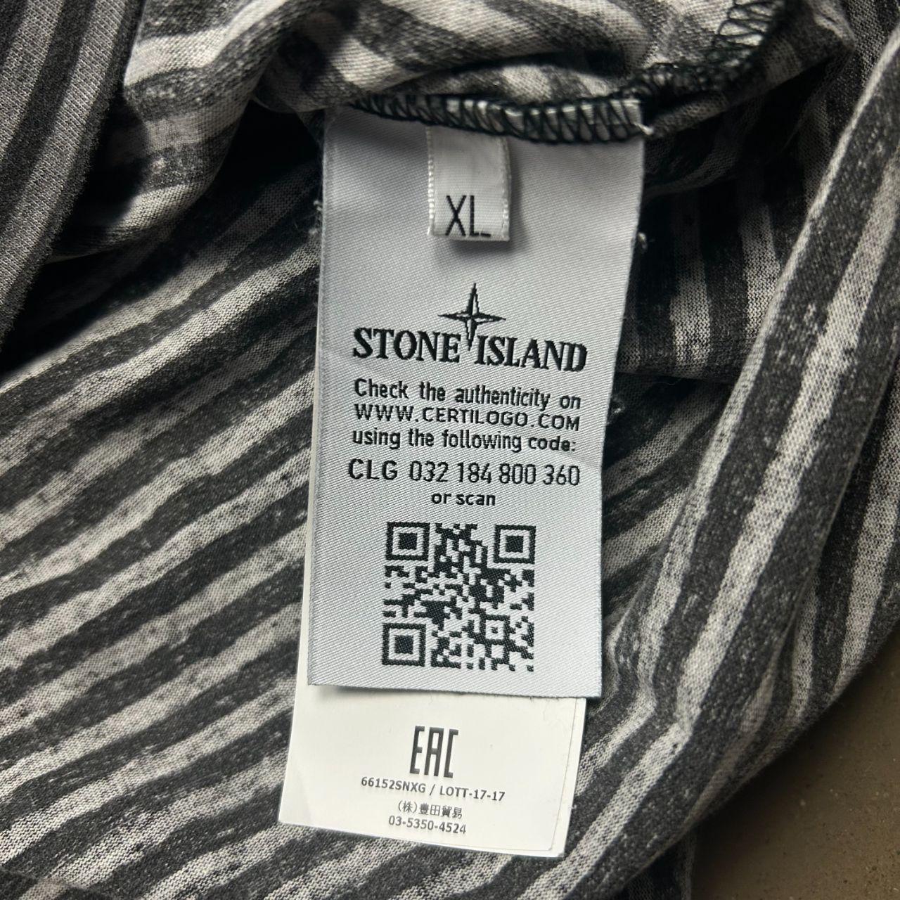 Stone Island Marina Corrosion Print Long Sleeve T-Shirt L
