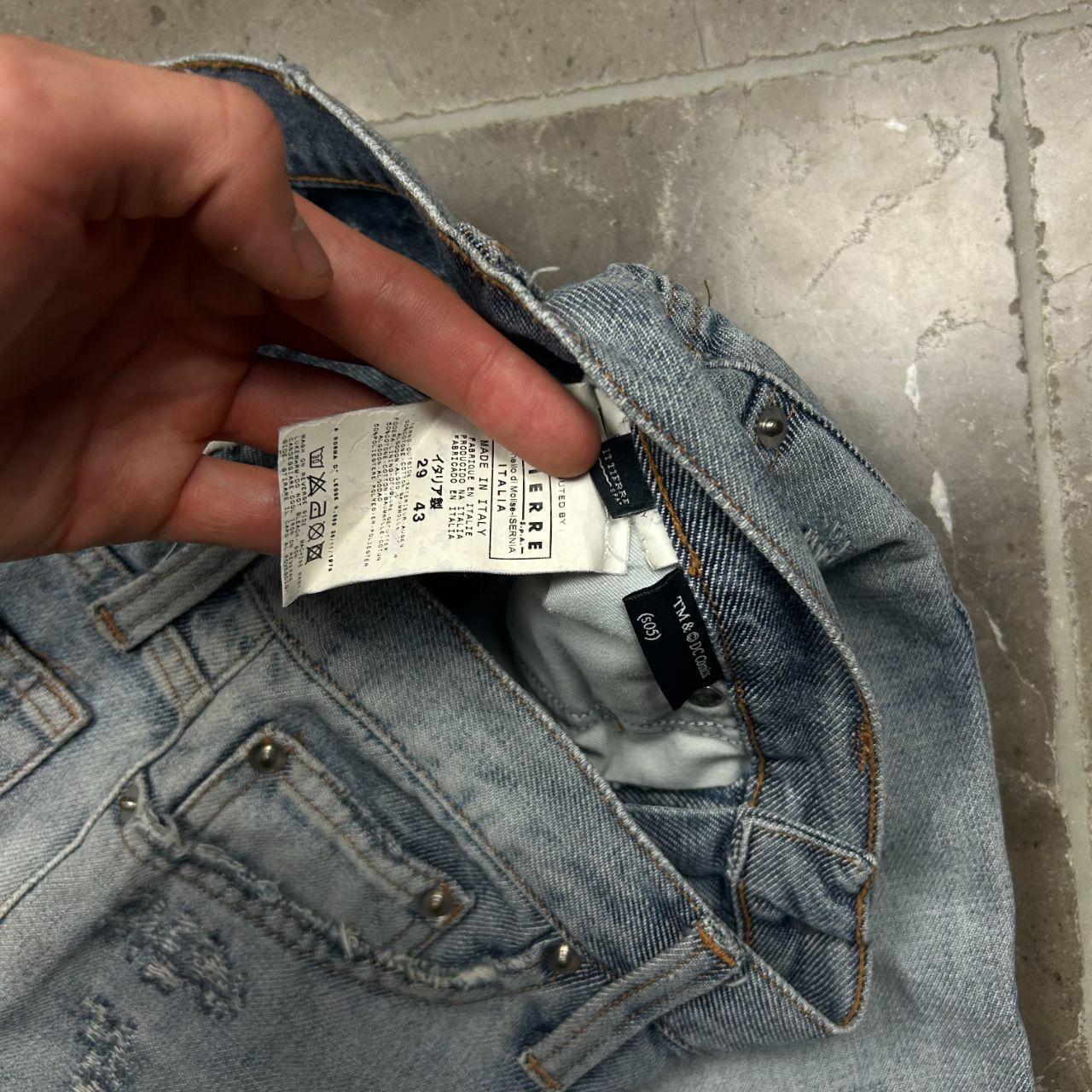Dolce & Gabbana SS2005 Denim Distressed Superman Jeans W29 L35