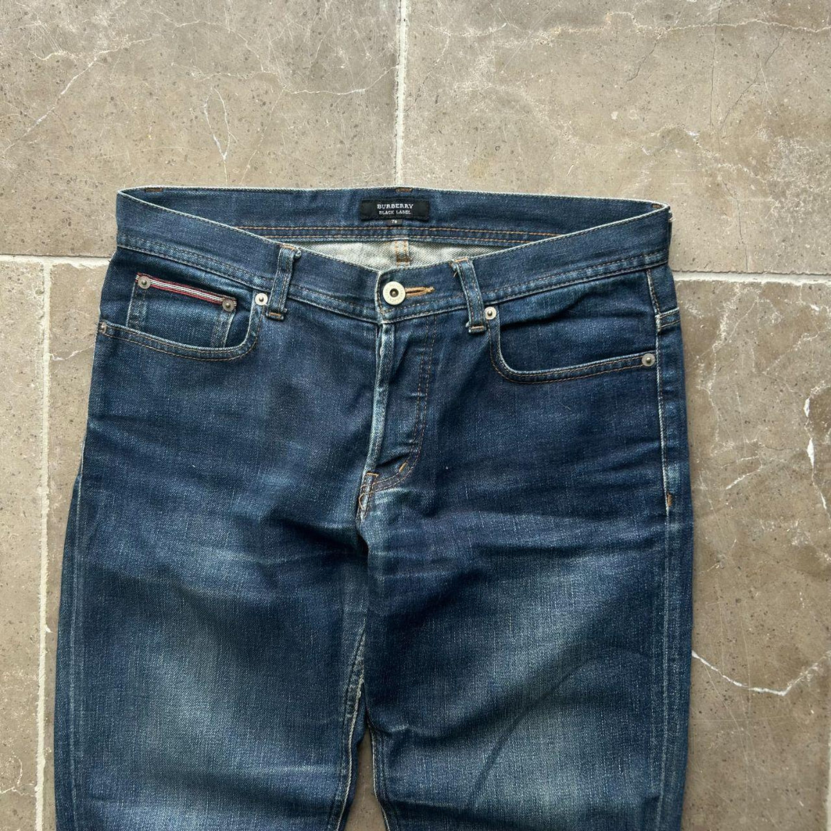 Vintage Burberry Black Label Slim Raw Denim Jeans W30 L32