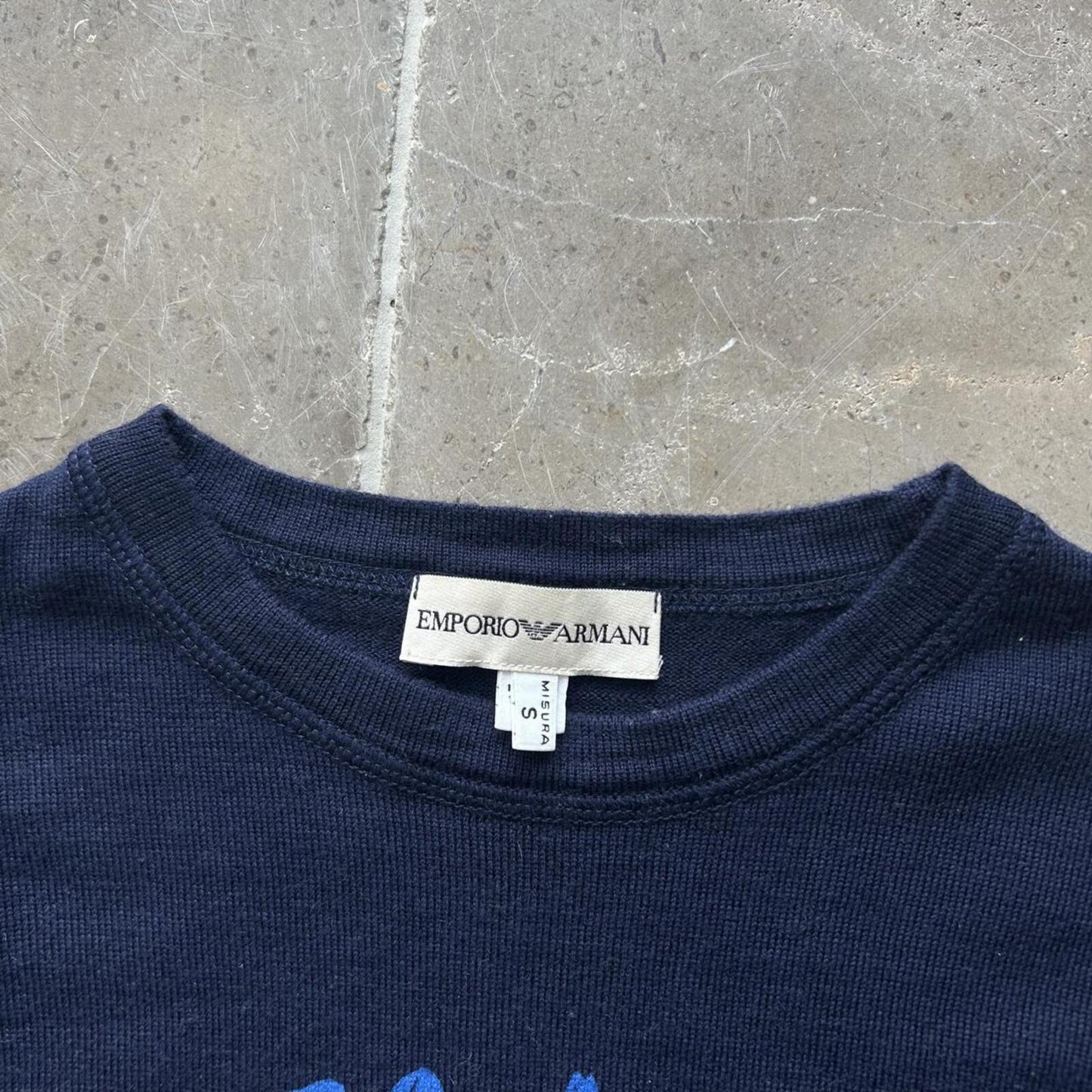 Emporio Armani Knitted Double Waist Jumper Sweater S