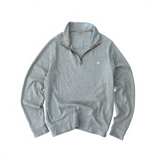 Burberry London Nova Check Quarter Zip Jumper L