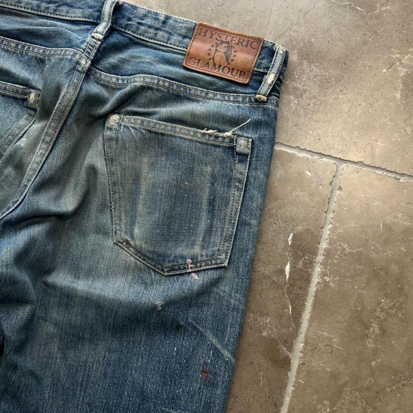 Hysteric Glamour Slim Straight Studded Denim Jeans W30 L33