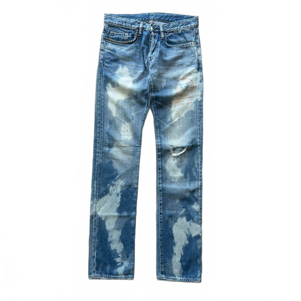 Hysteric Glamour Slim Skinny Studded Bleached Denim Jeans W28 L32