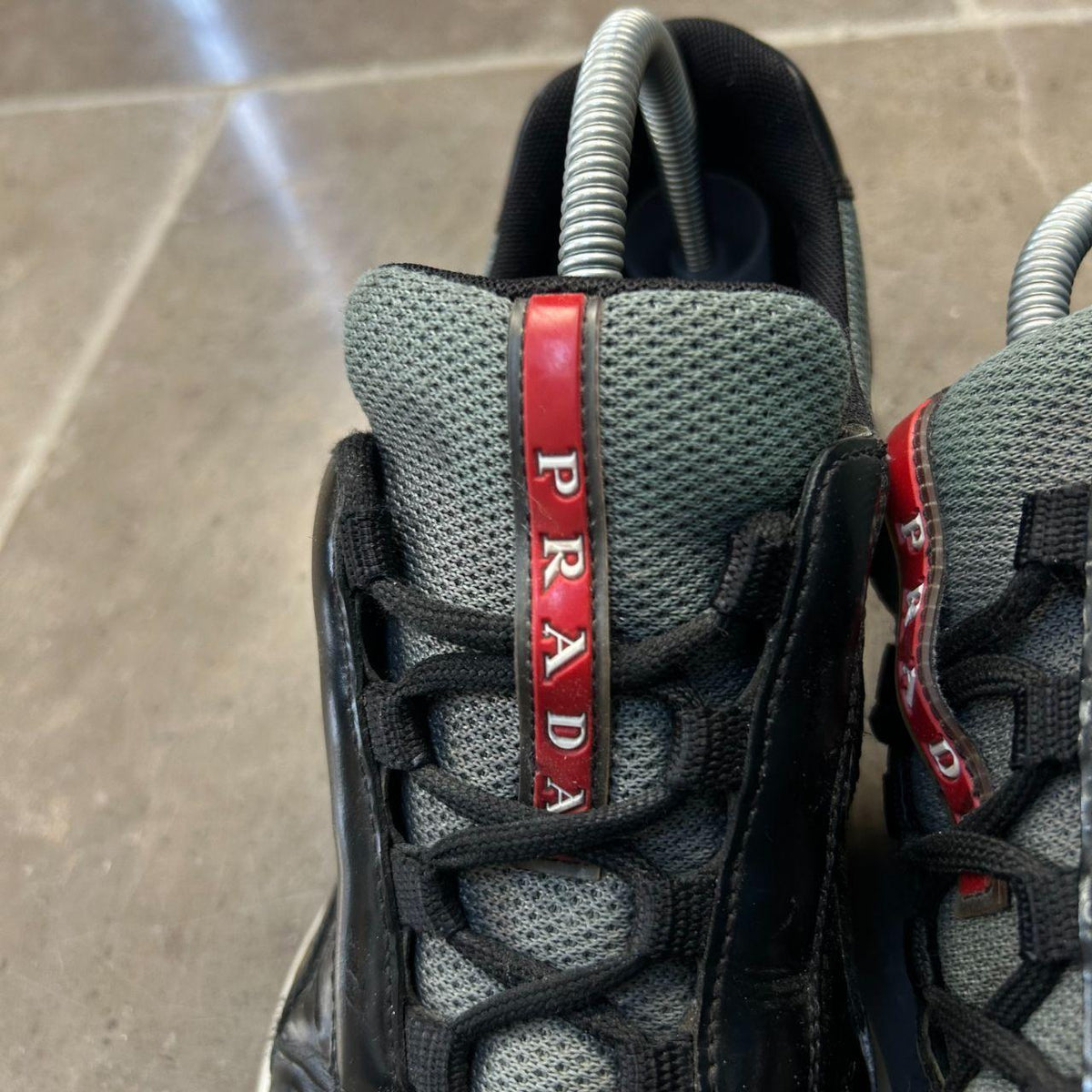 Mens Prada America Cups Patent Size UK 8