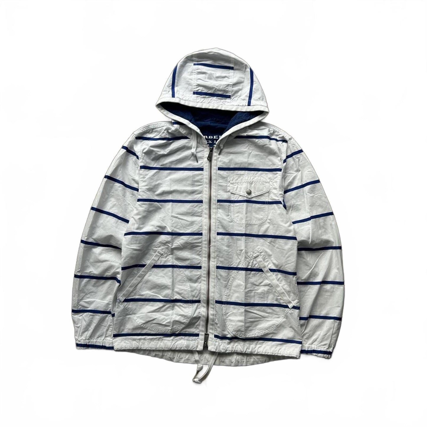 Burberry Black Label Striped Lightweight Windbreaker Jacket M