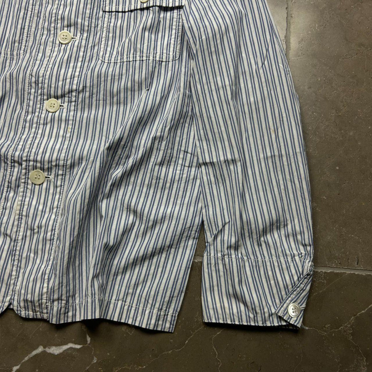 Comme des Garcons Homme Striped Hooded Jacket S