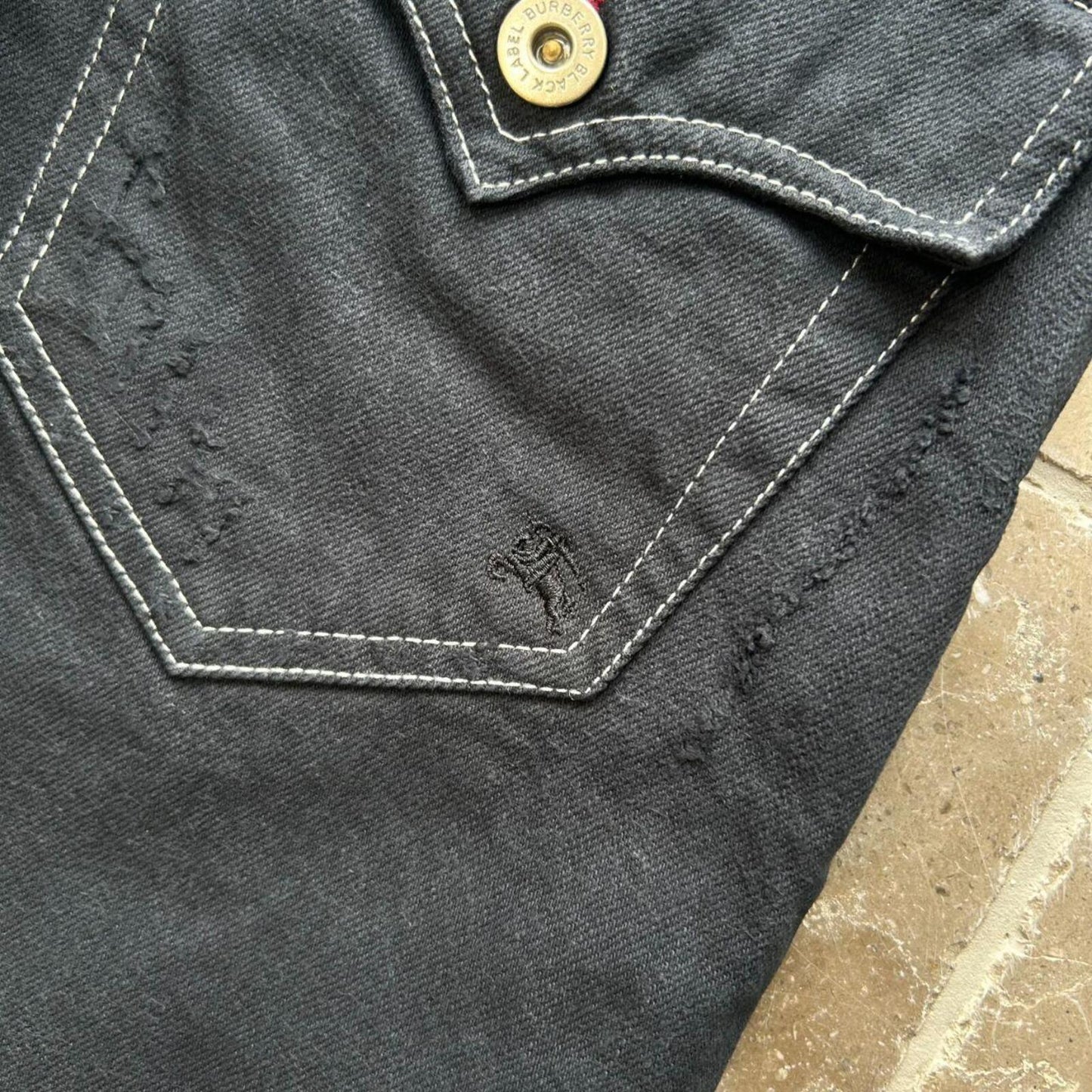 Vintage Burberry Black Label Relaxed Bootcut Jeans W30 L31