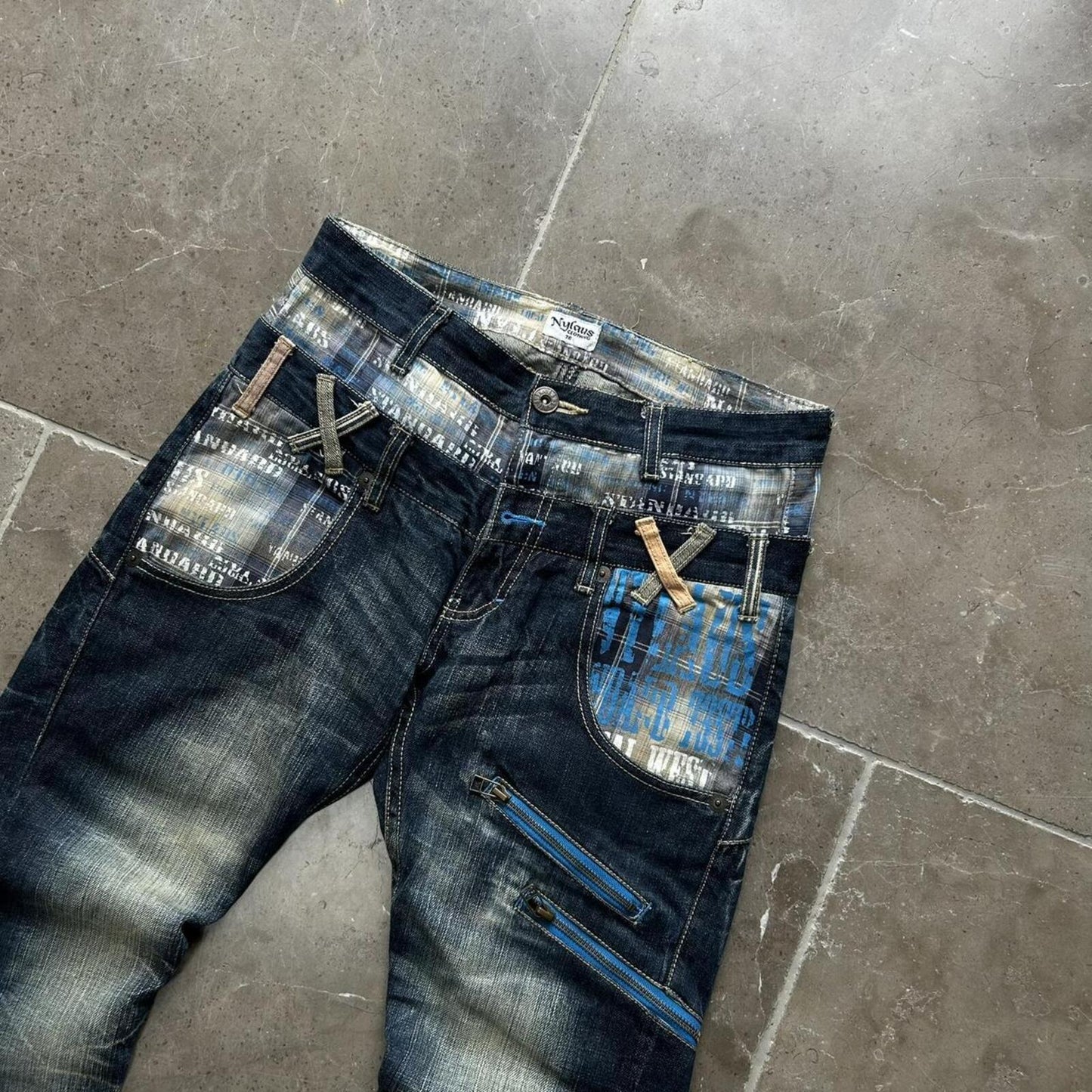 Vintage Japan Style Double Waisted Jeans W29 L30