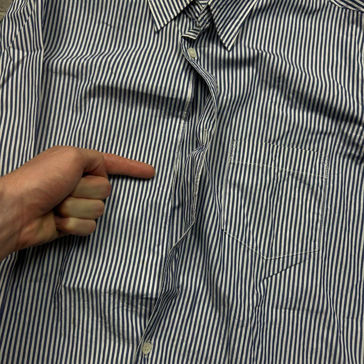 Comme des Garcons Homme Striped Long Sleeve Shirt S