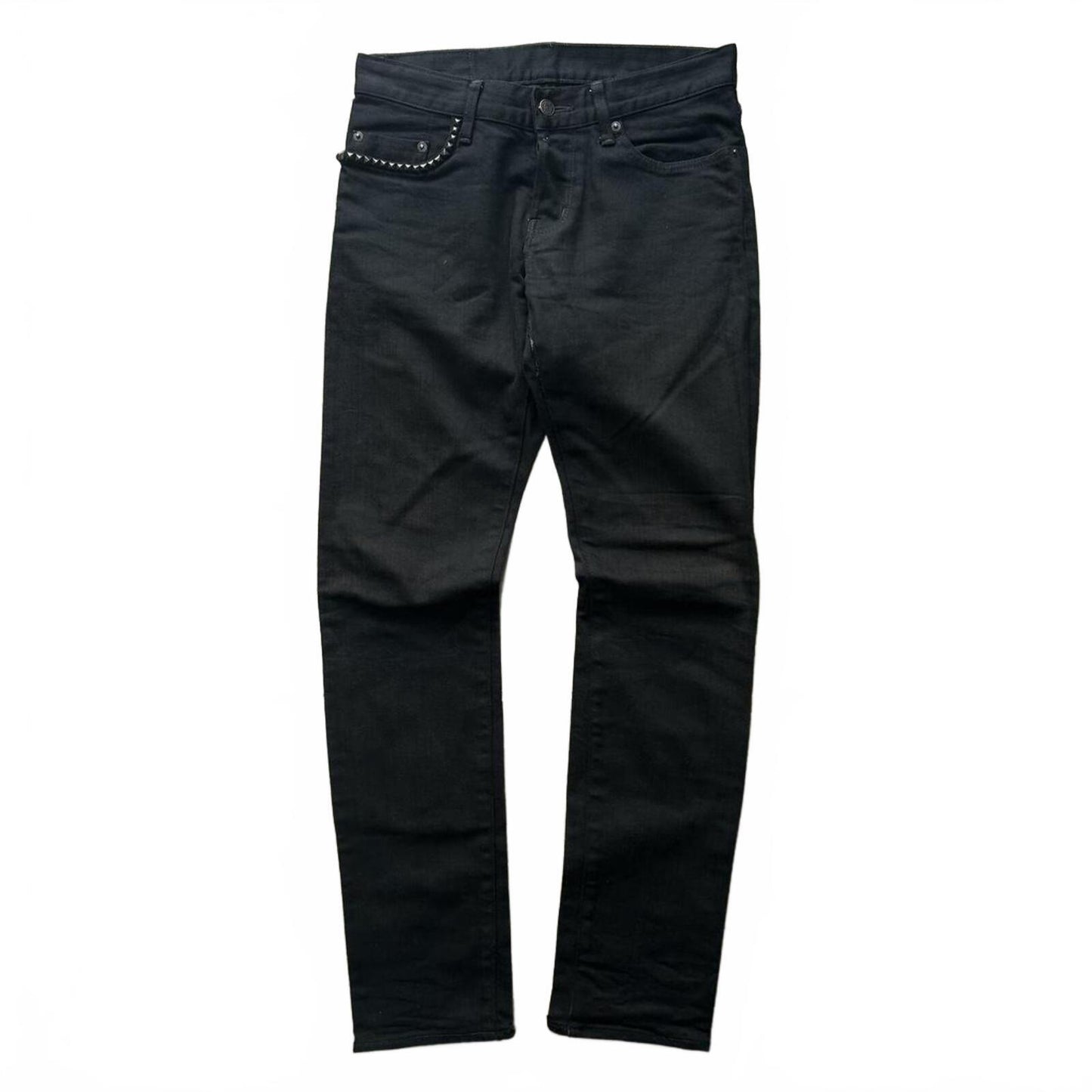 Hysteric Glamour Skinny Studded Black Denim Jeans W30 L30