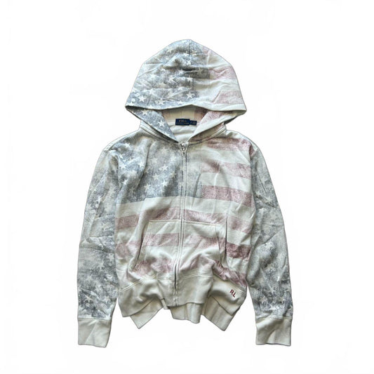 Women’s Ralph Lauren USA Flag Zip Up Hoodie S