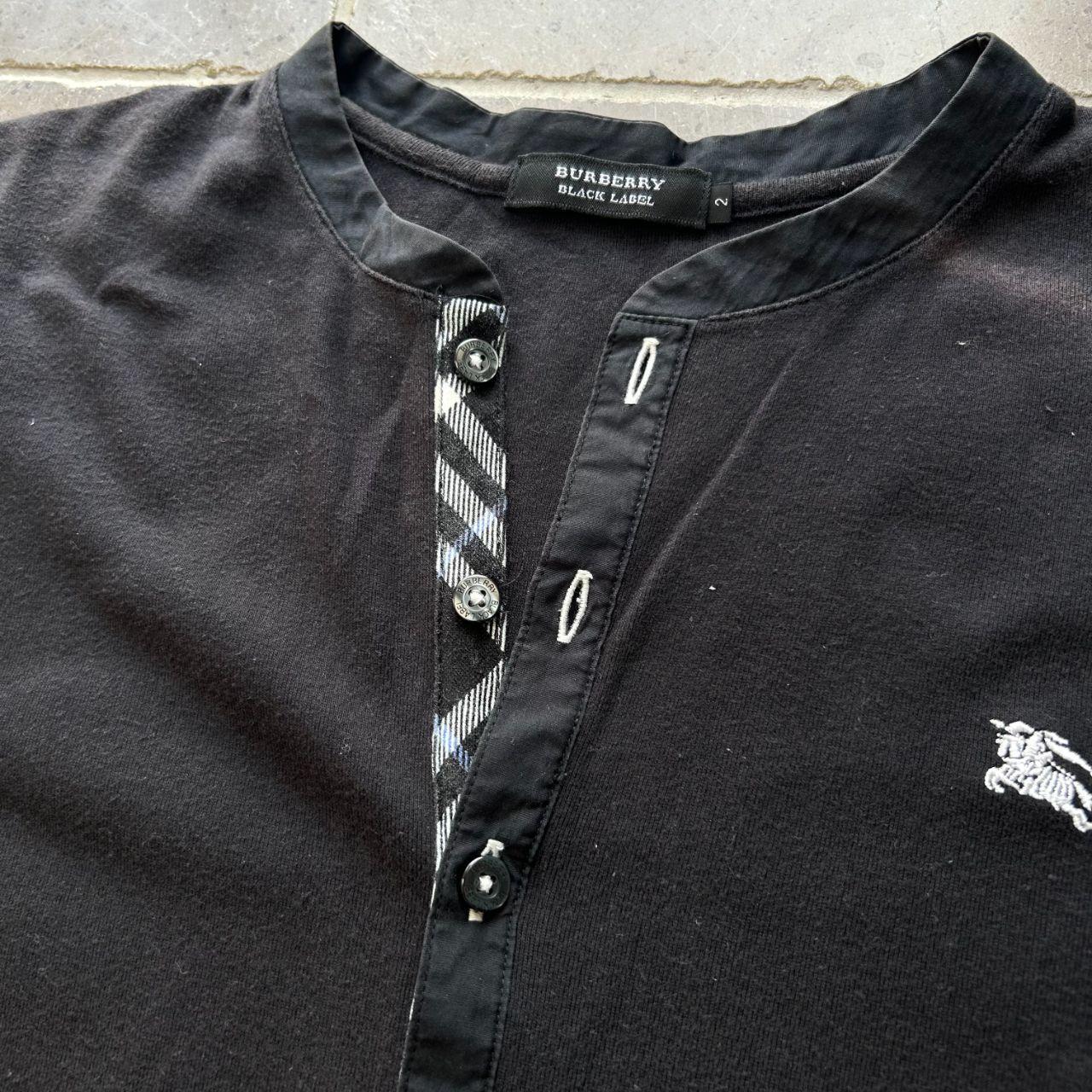 Burberry Black Label Nova Check Henley T Shirt S