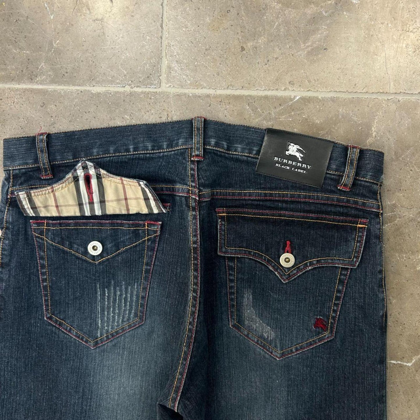 Vintage Burberry Black Label Relaxed Straight Jeans W32 L28
