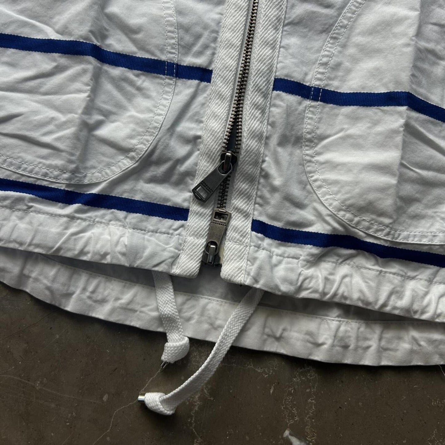 Burberry Black Label Striped Lightweight Windbreaker Jacket M