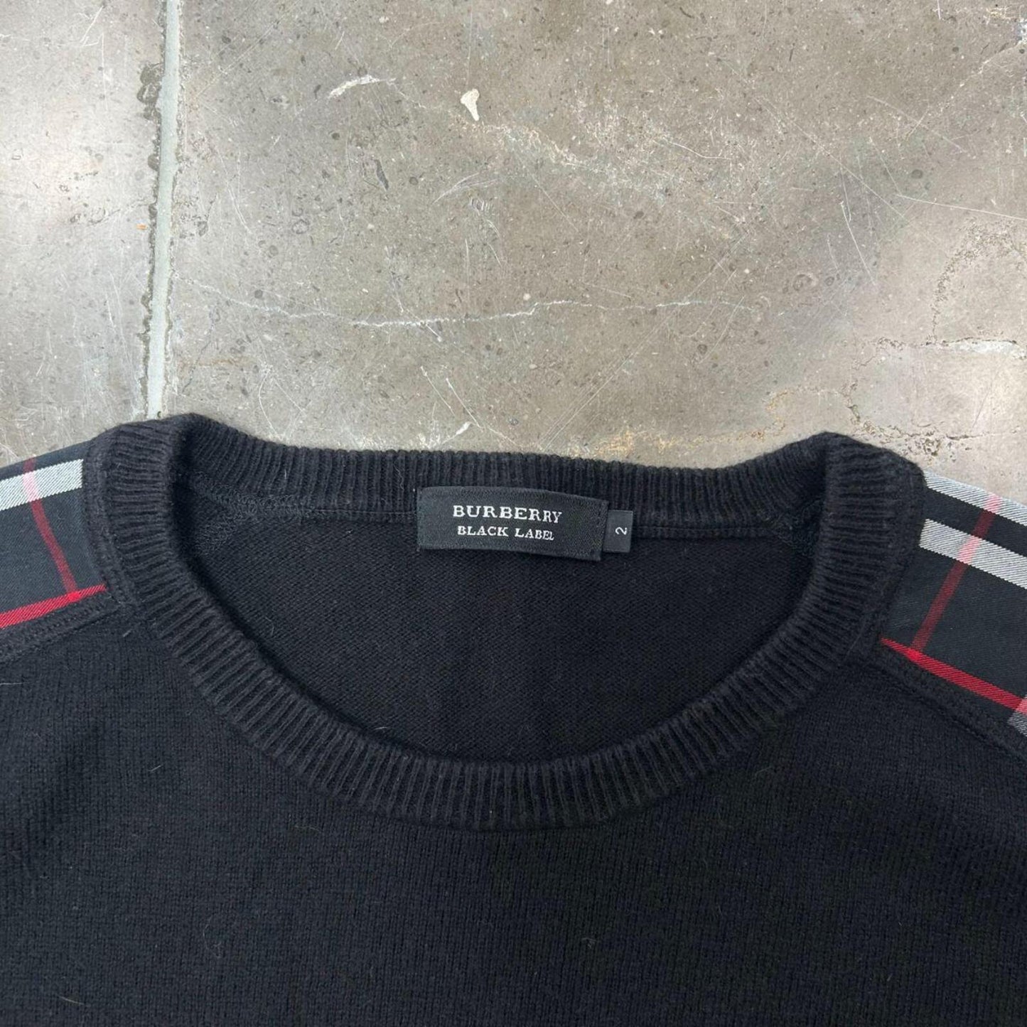 Burberry Black Label Nova Check Knit Jumper S