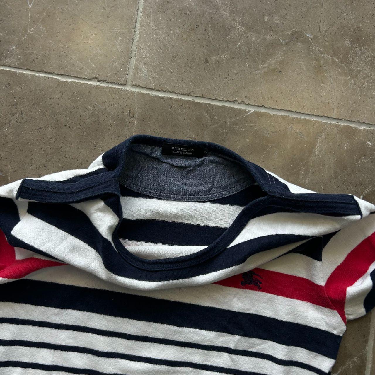 Burberry Black Label Striped Long Sleeve T Shirt S