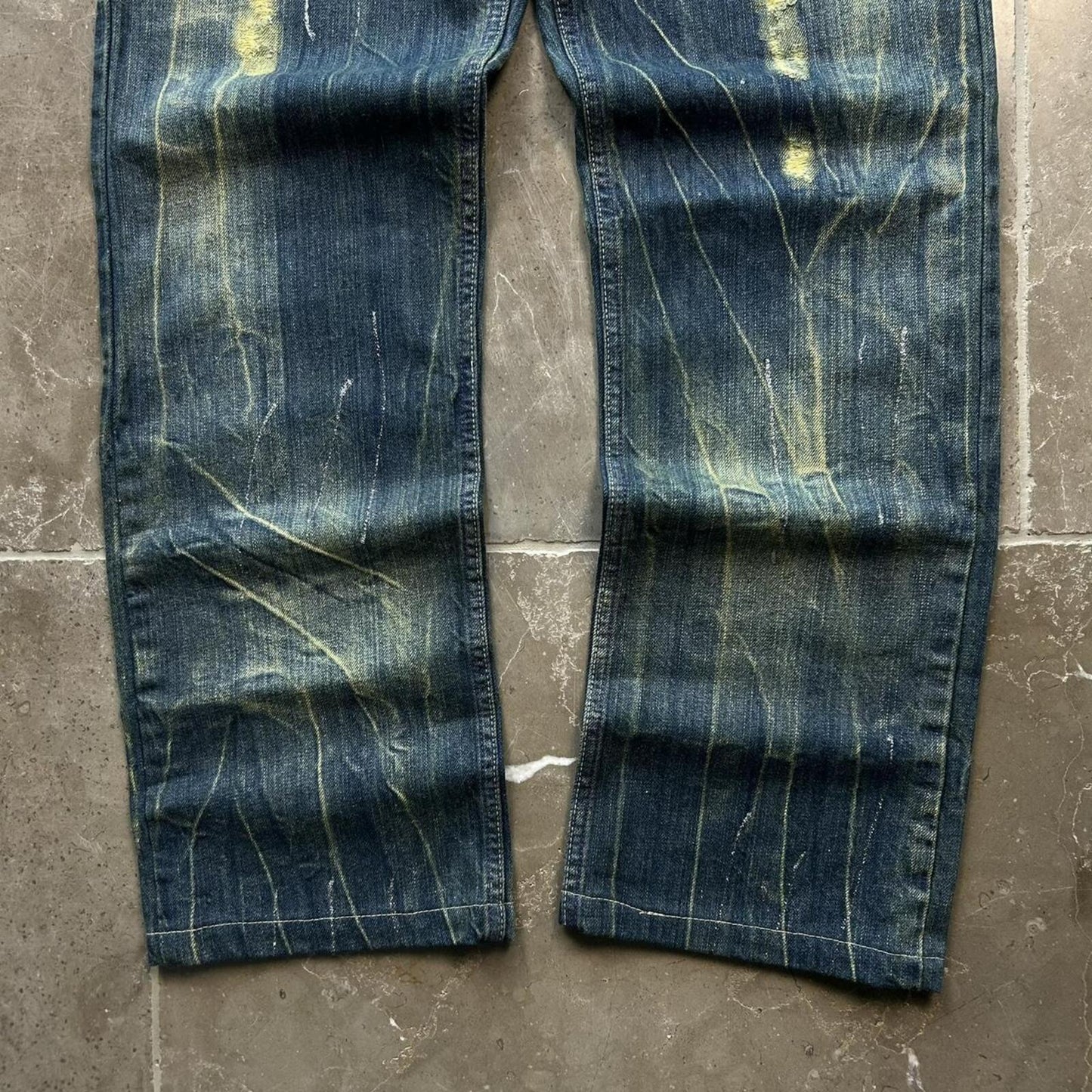 Vintage Japan Style Faded Relaxed Straight Jeans W30 L28