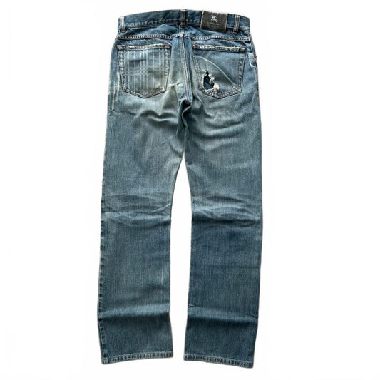 Vintage Burberry Black Label Relaxed Straight Jeans W30 L31