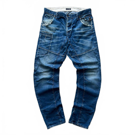 Vintage Armani Jeans 3D Tapered J28 Biker Jeans W34 L32