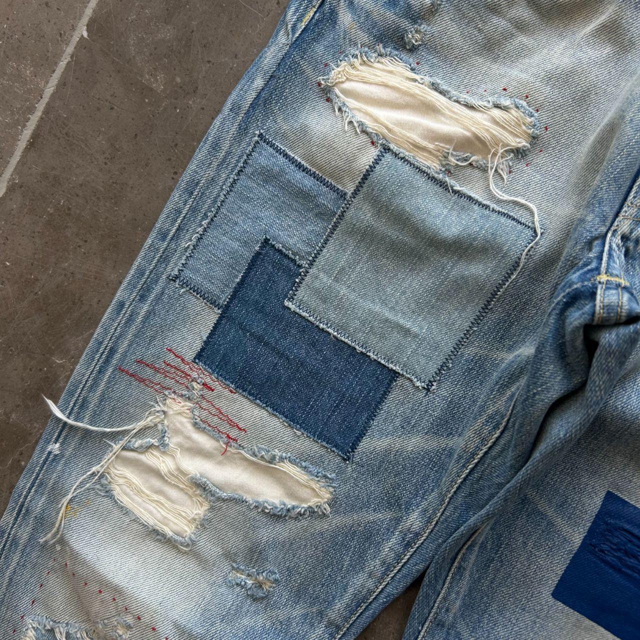 Hysteric Glamour Slim Fit Studded Distressed Denim Jeans W30 L31