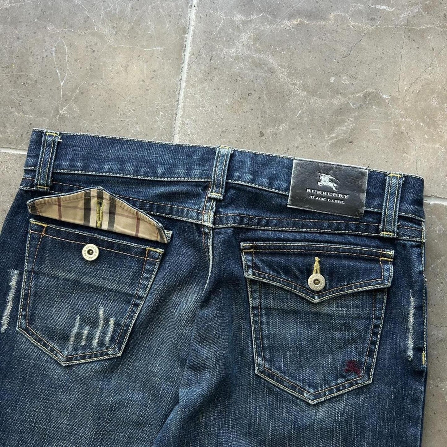 Vintage Burberry Black Label Relaxed Straight Jeans W30 L30