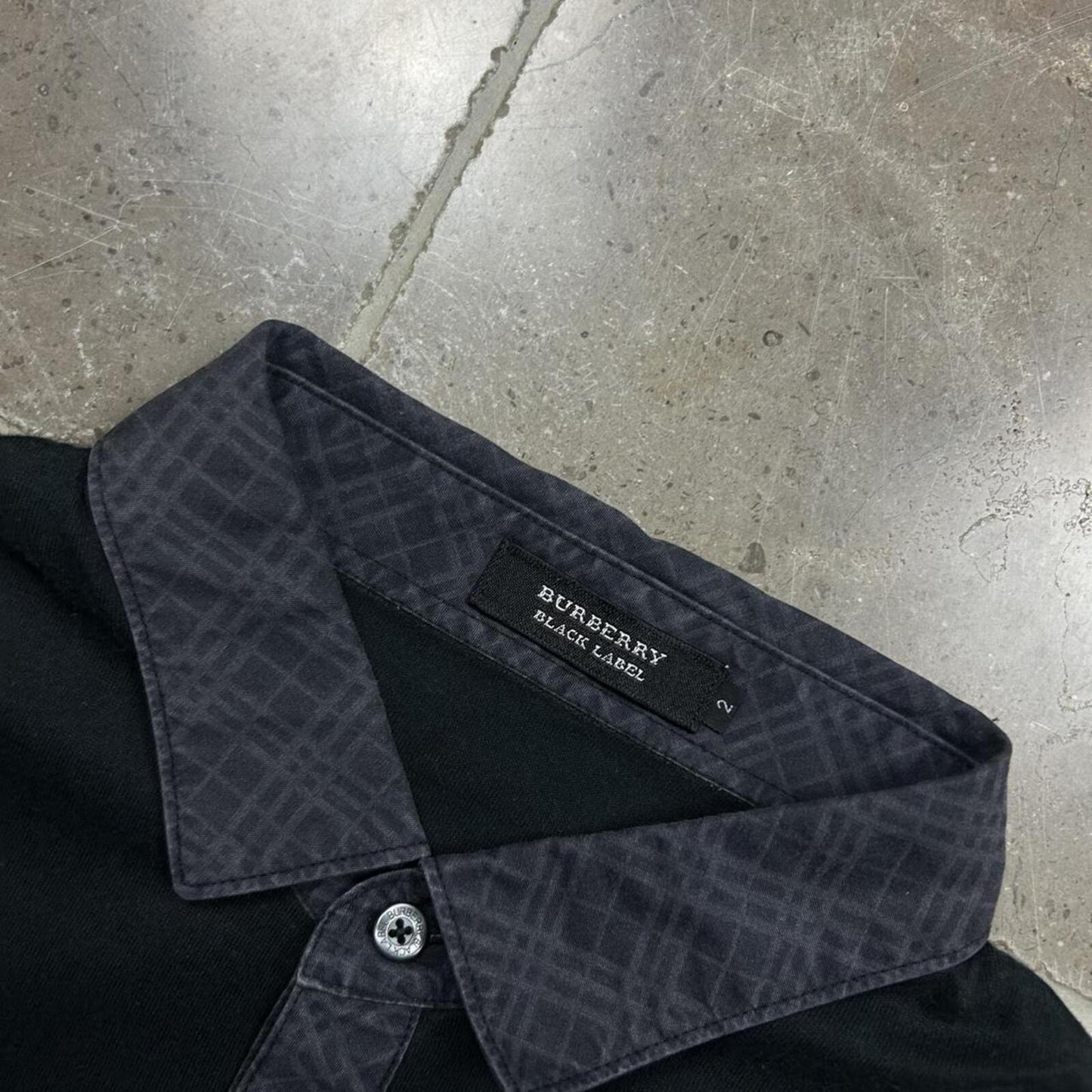 Burberry Black Label Nova Check Polo Shirt S