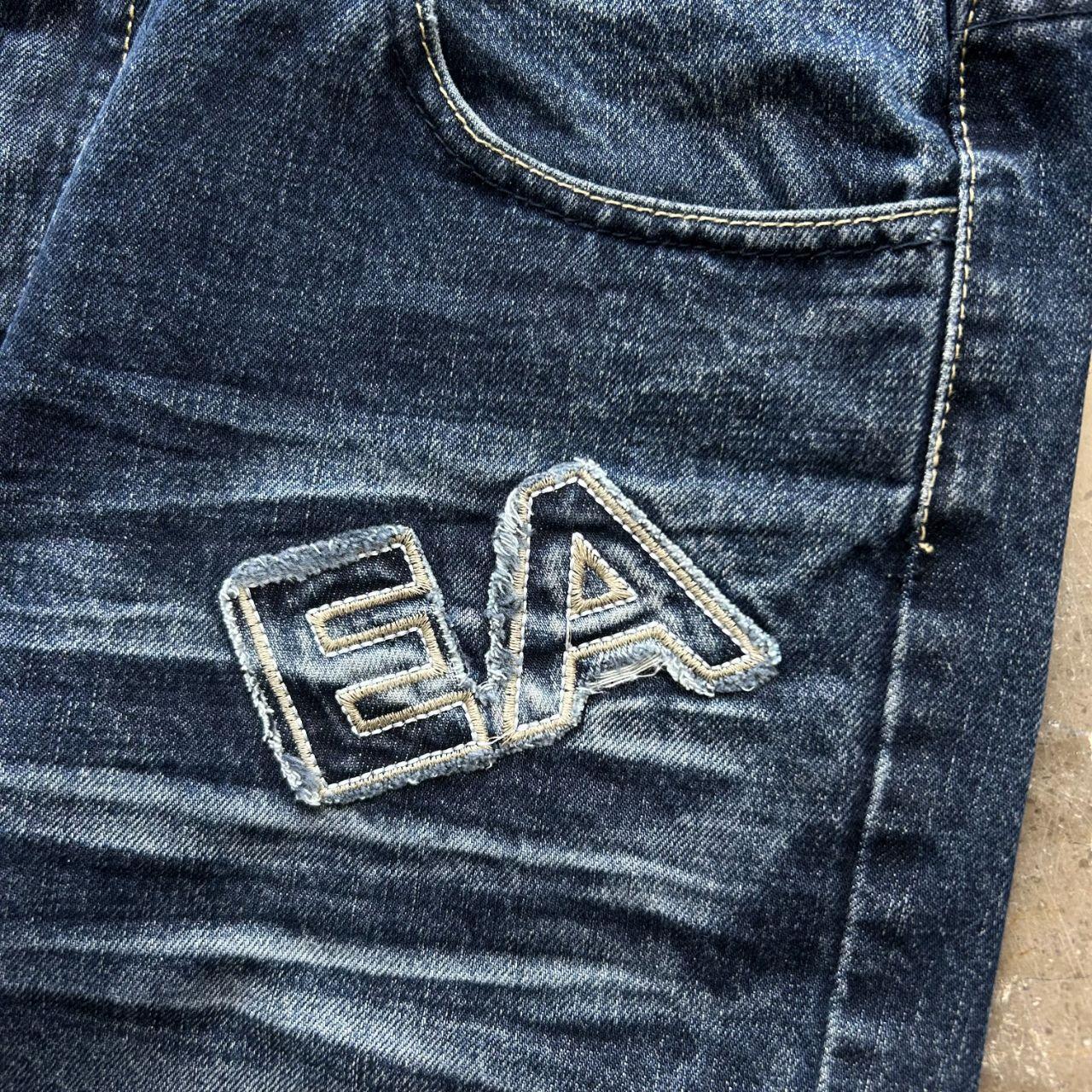 Vintage Emporio Armani Jeans Relaxed Straight Fit Logo Jeans W33 L29