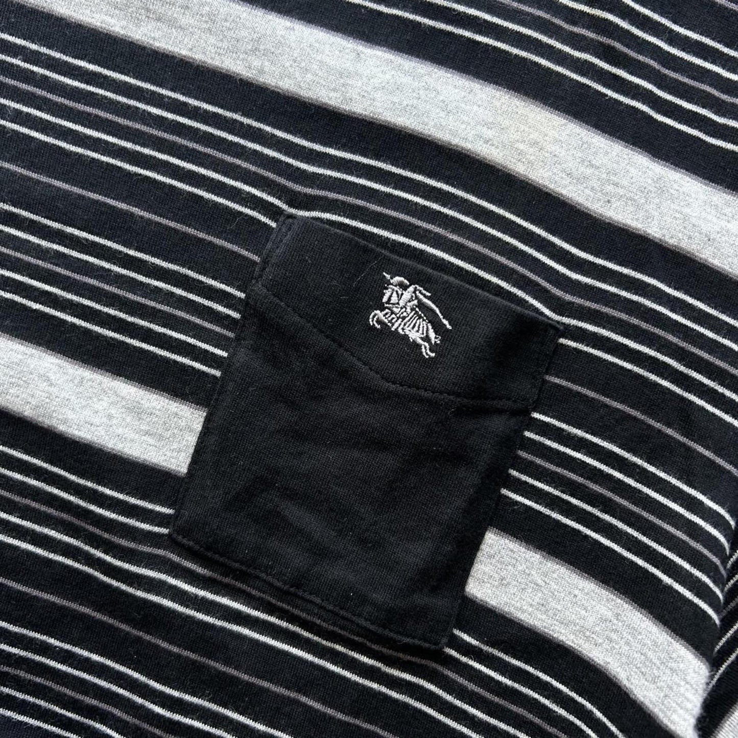 Burberry Black Label Striped Pocket T Shirt M