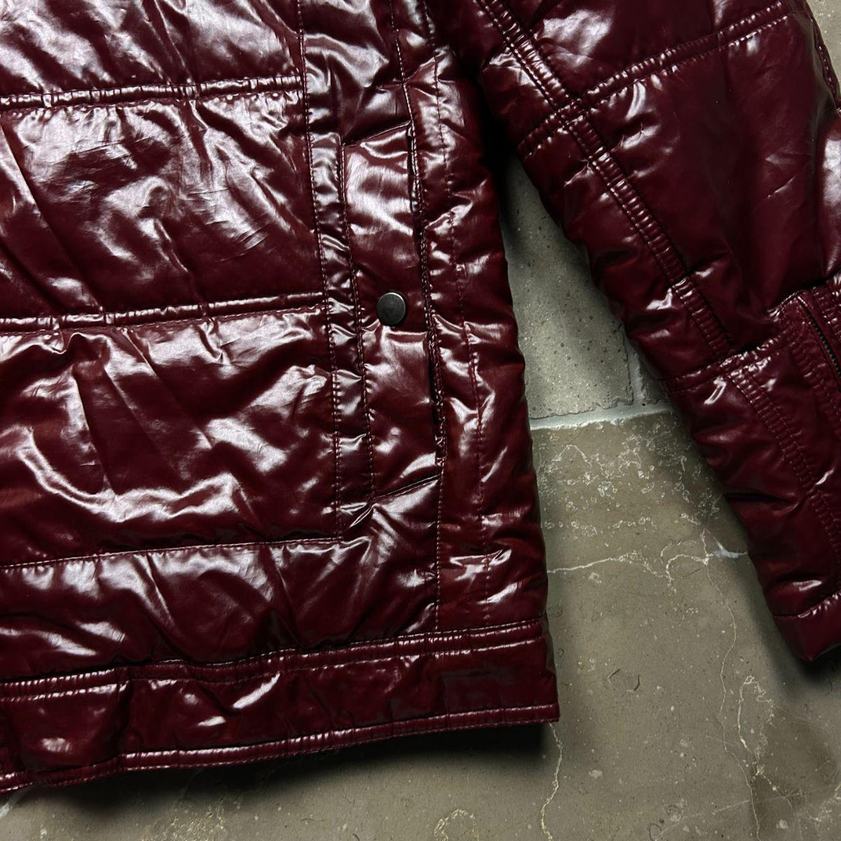 Vintage Japanese Fur Hood Puffer Jacket L