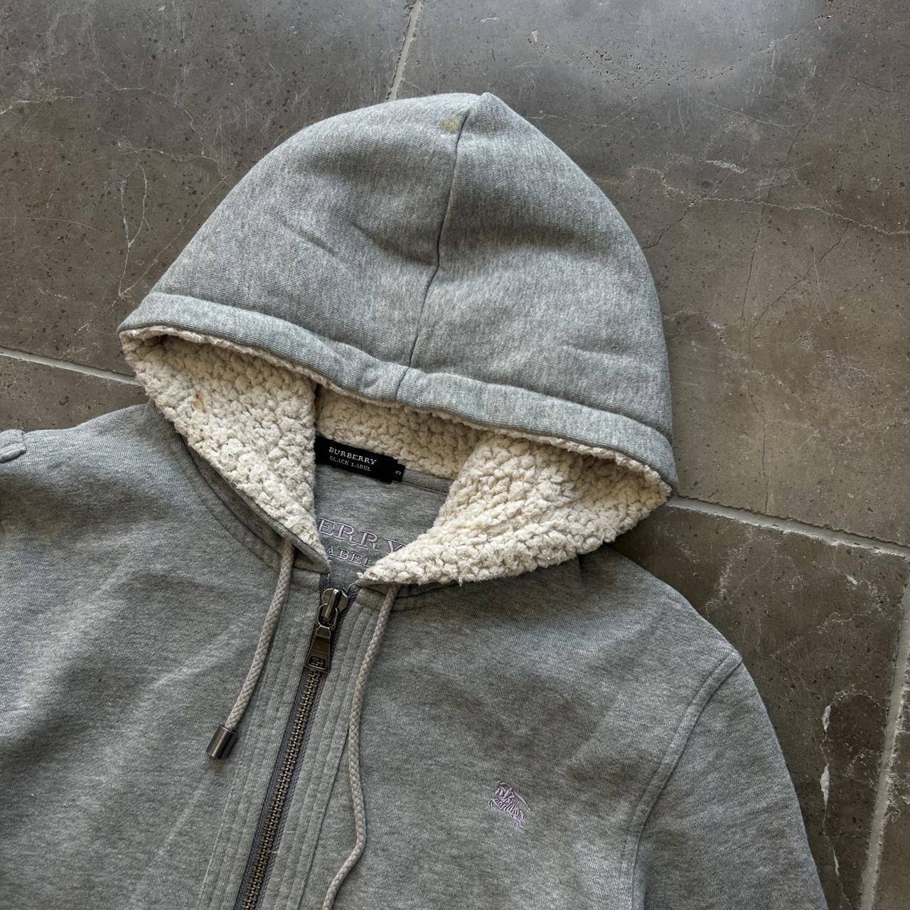 Burberry Black Label Fir Lined Zip Up Hoodie S