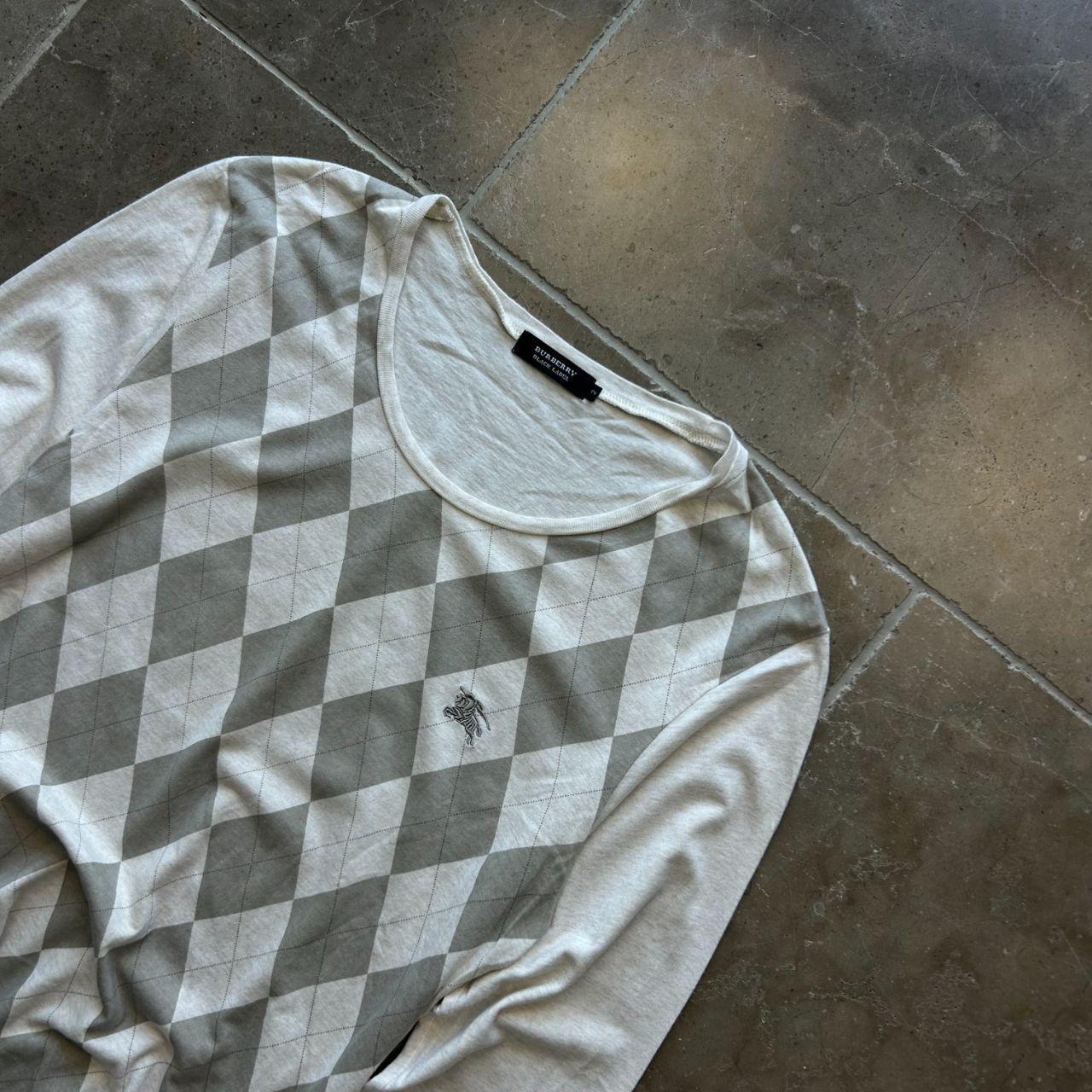 Burberry Black Label Argiyle Long Sleeve T Shirt S