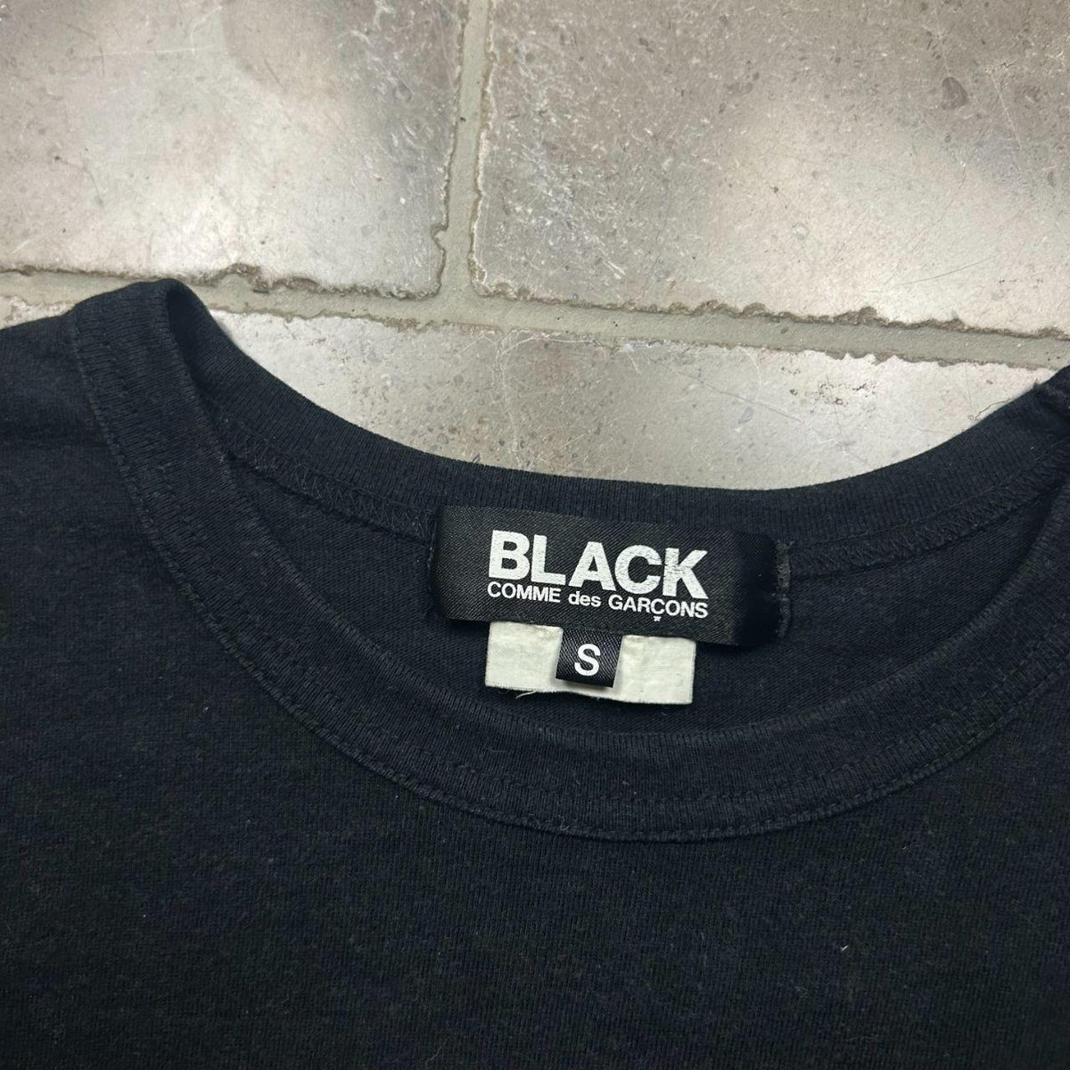 Comme Des Garcons Black Cut Out T-Shirt S