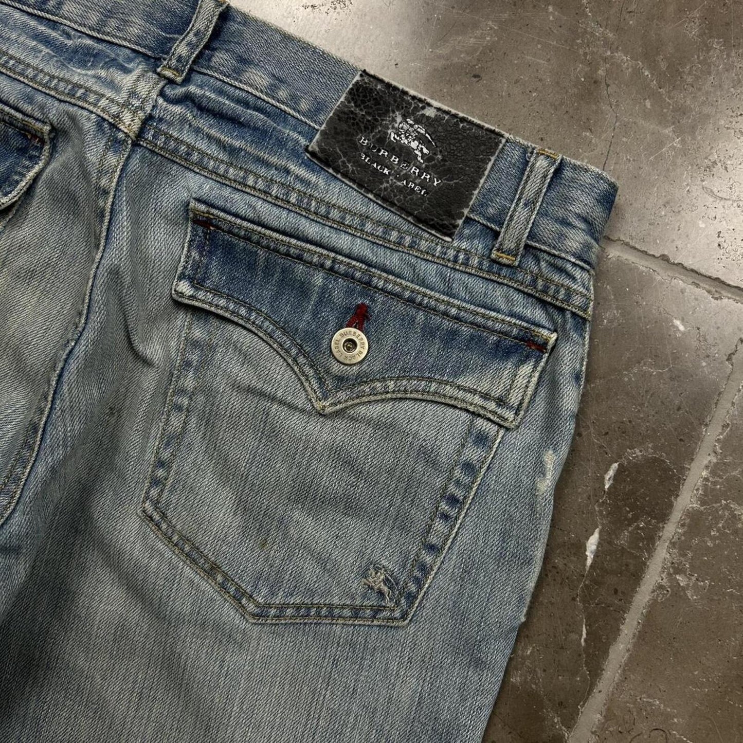 Vintage Burberry Black Label Relaxed Straight Jeans W30 L32