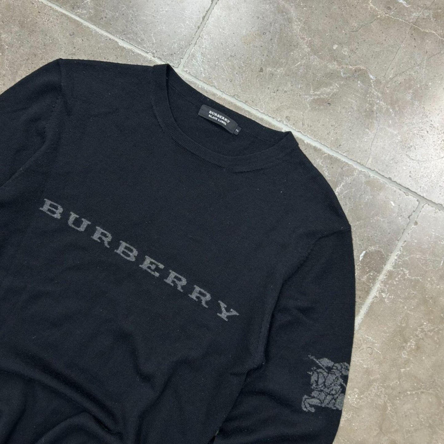 Burberry Black Label Logo Knit Jumper S