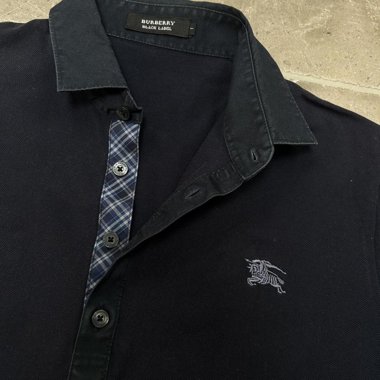 Burberry Black Label Nova Check Polo Shirt S