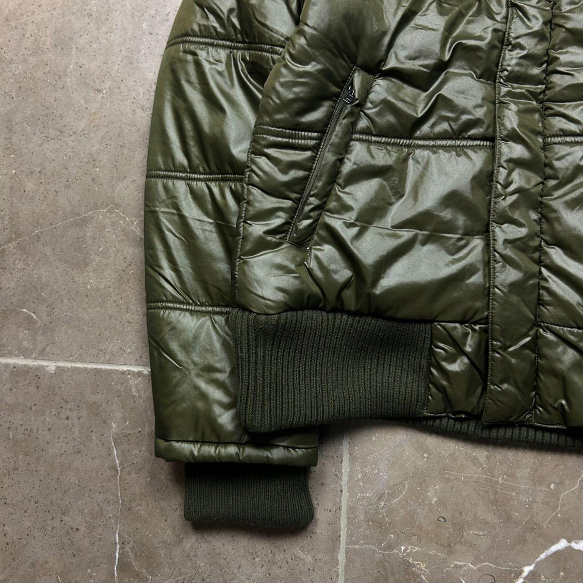Vintage Japanese Fur Hood Puffer Jacket M