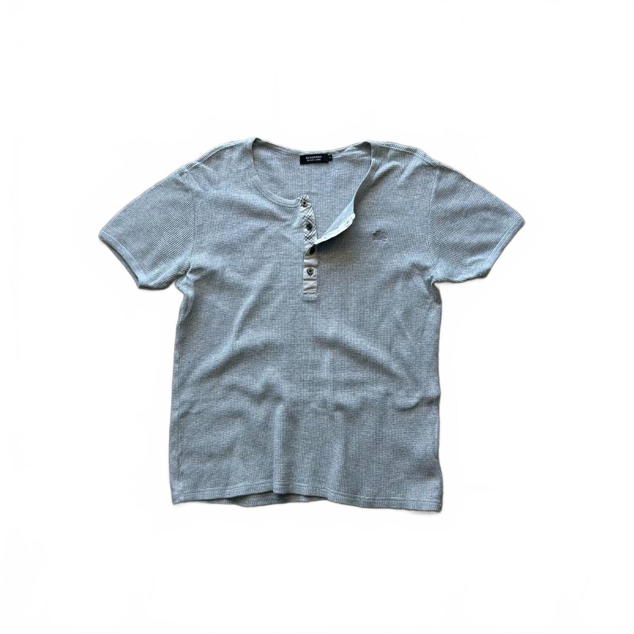 Burberry Black Label Waffle Henley Short Sleeve T Shirt S