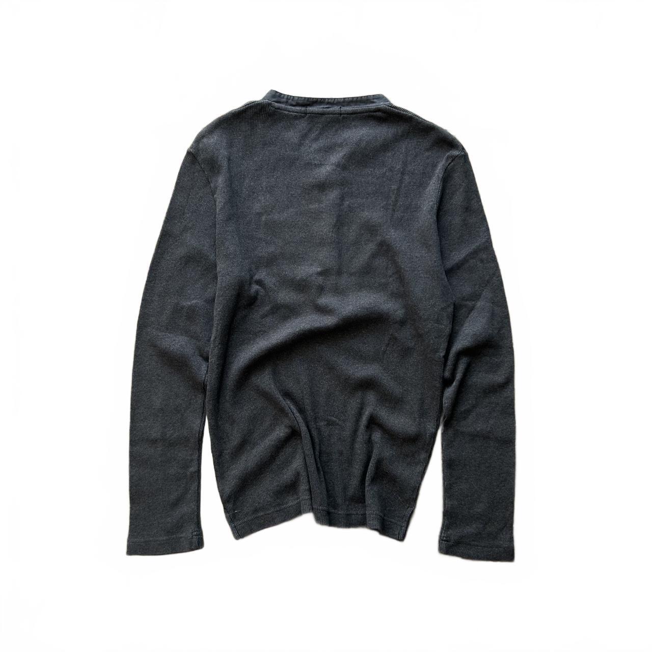 Burberry Black Label Nova Check Ribbed Henley T Shirt S