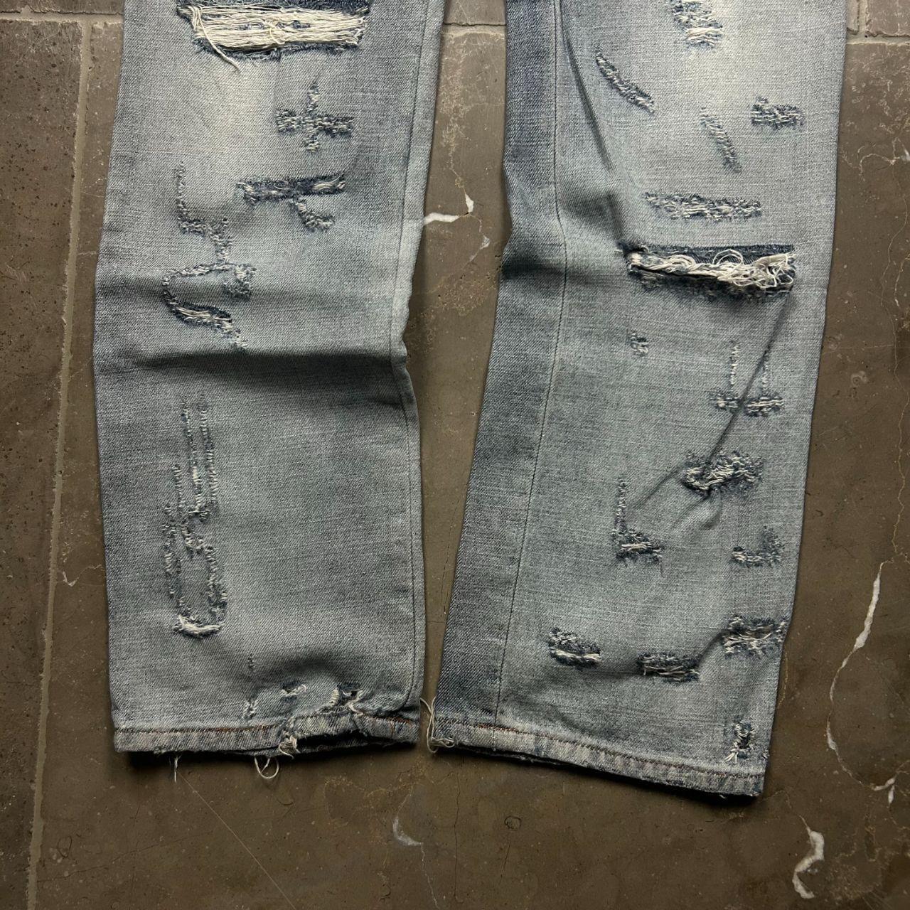 Dolce & Gabbana SS2005 Denim Distressed Superman Jeans W29 L35